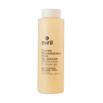 Flacon rechargeable pour gel douche Avril Cosmétiques Bio