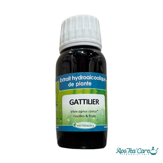 Extrait hydroalcoolique Gattilier Vitex Agnus Castus bio 60ml PhytoFrance – Vitex agnus-castus bien-être féminin L'ApoTea'Care
