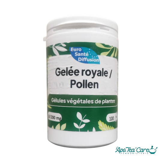 Gelée Royale vegetale & Pollen 60 Gélules Vitalité et Immunité