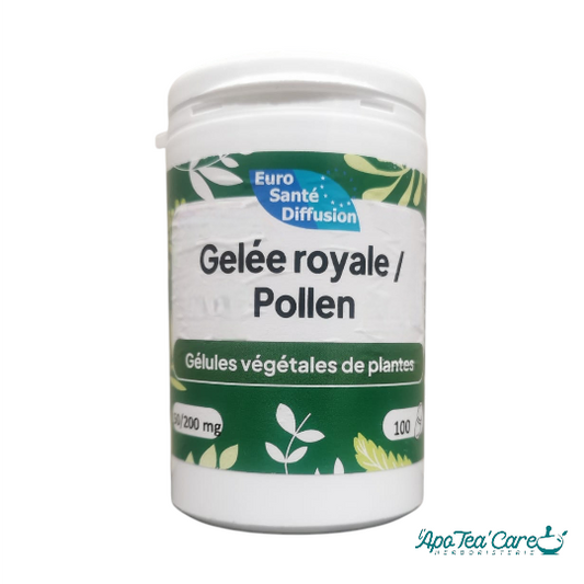 Gelée Royale vegetale & Pollen 60 Gélules Vitalité et Immunité