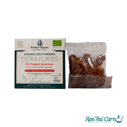 Gommes extra-fortes des Pyrénées – 8% de Propolis Bio
