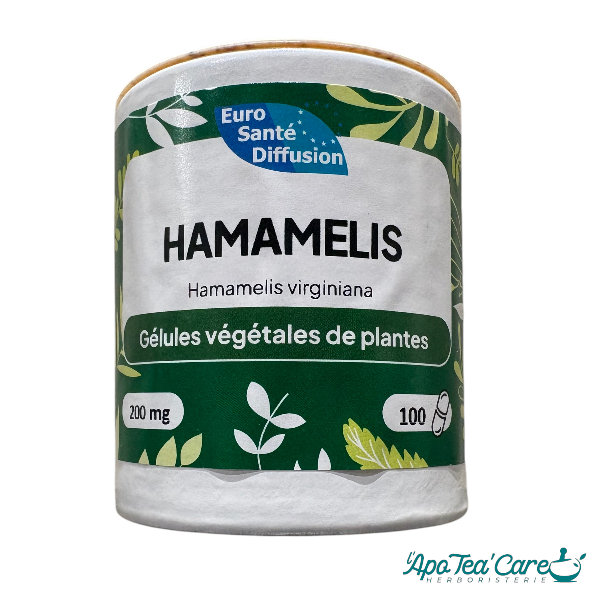 Gélules d'hamamélis bio 200mg Phytofrance – complément alimentaire veinotonique pour jambes légères et circulation veineuse