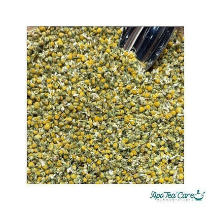 Capitules de Camomille Matricaire Bio Herboristerie L'ApoTea'Care pour infusion apaisante et digestive
