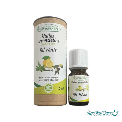 Complexe huiles essentielles Bil Rénis BIO – soutien vésicule biliaire et reins – L'ApoTea'Care