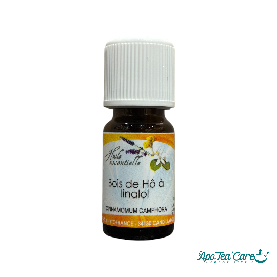 Huile essentielle de Bois de Hô 10ml PhytoFrance – régénération cutanée et relaxation – L'ApoTea'Care