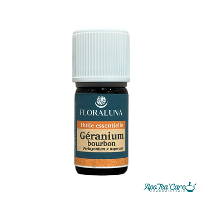 Huile essentielle de géranium bourbon 5ml Floraluna, Assainissante, répulsive naturelle - L'ApoTea'Care