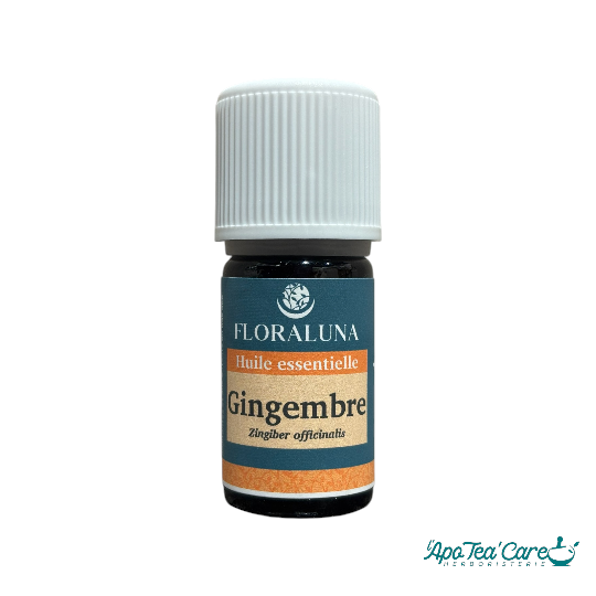 Huile Essentielle Gingembre 5ml – Digestion & Vitalité Floraluna - L'ApoTea'Care