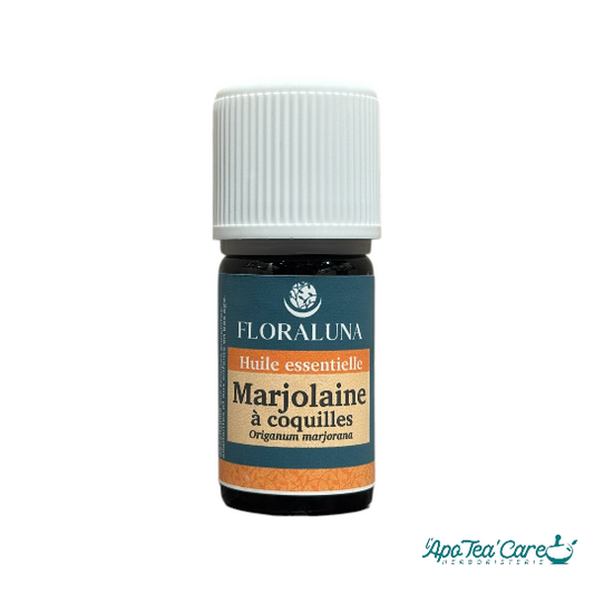 Huile essentielle de marjolaine à coquilles 5ml Floraluna. Apaise crampes - L'ApoTea'Care