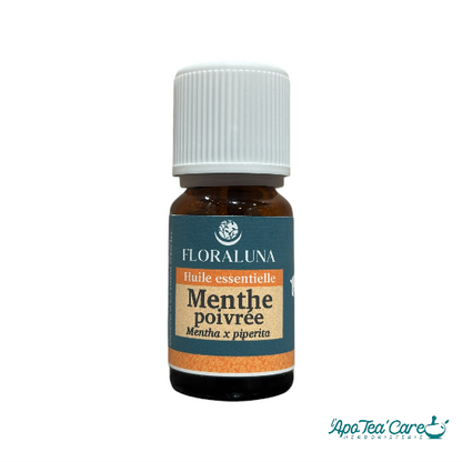 Huile essentielle de menthe poivrée bio Floraluna 5 ou 10ml Stimulante et rafraîchissante - L'ApoTea'Care
