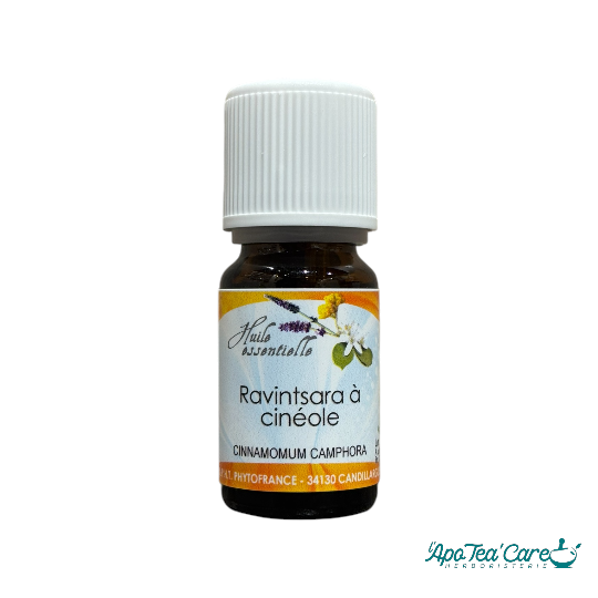 Huile essentielle de ravintsara pure 10ml Phytofrance. Tonifiante,