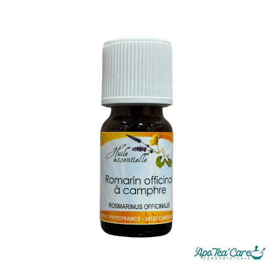 Huile Essentielle Romarin à Camphre 10ml Phytofrance Tonus et Vitalité - L'ApoTea'Care