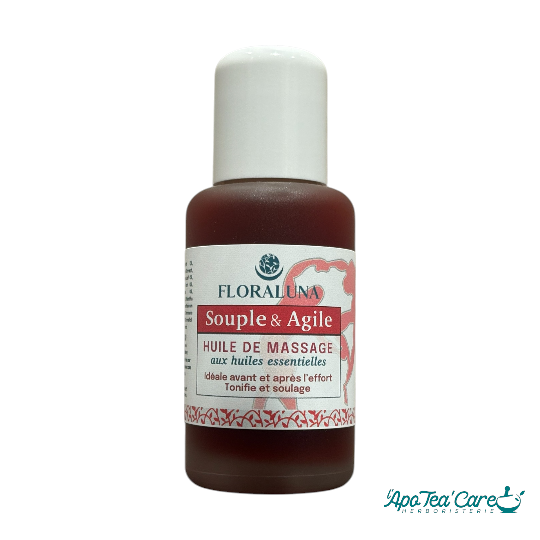 Huile de Massage Aromatique Souple & Agile Floraluna -L'ApoTea'Care Herboristerie