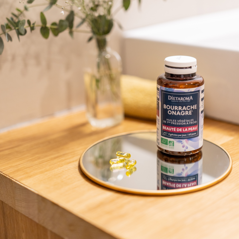 Huile de Bourrache Onagre 180 Gélules Dietaroma