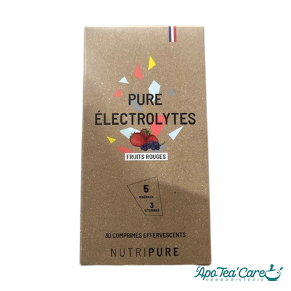Pastilles hydratation électrolytes Nutripure – Saveur Fruits Rouges -Idéal sport endurance | L'ApoTea'Care herboristerie