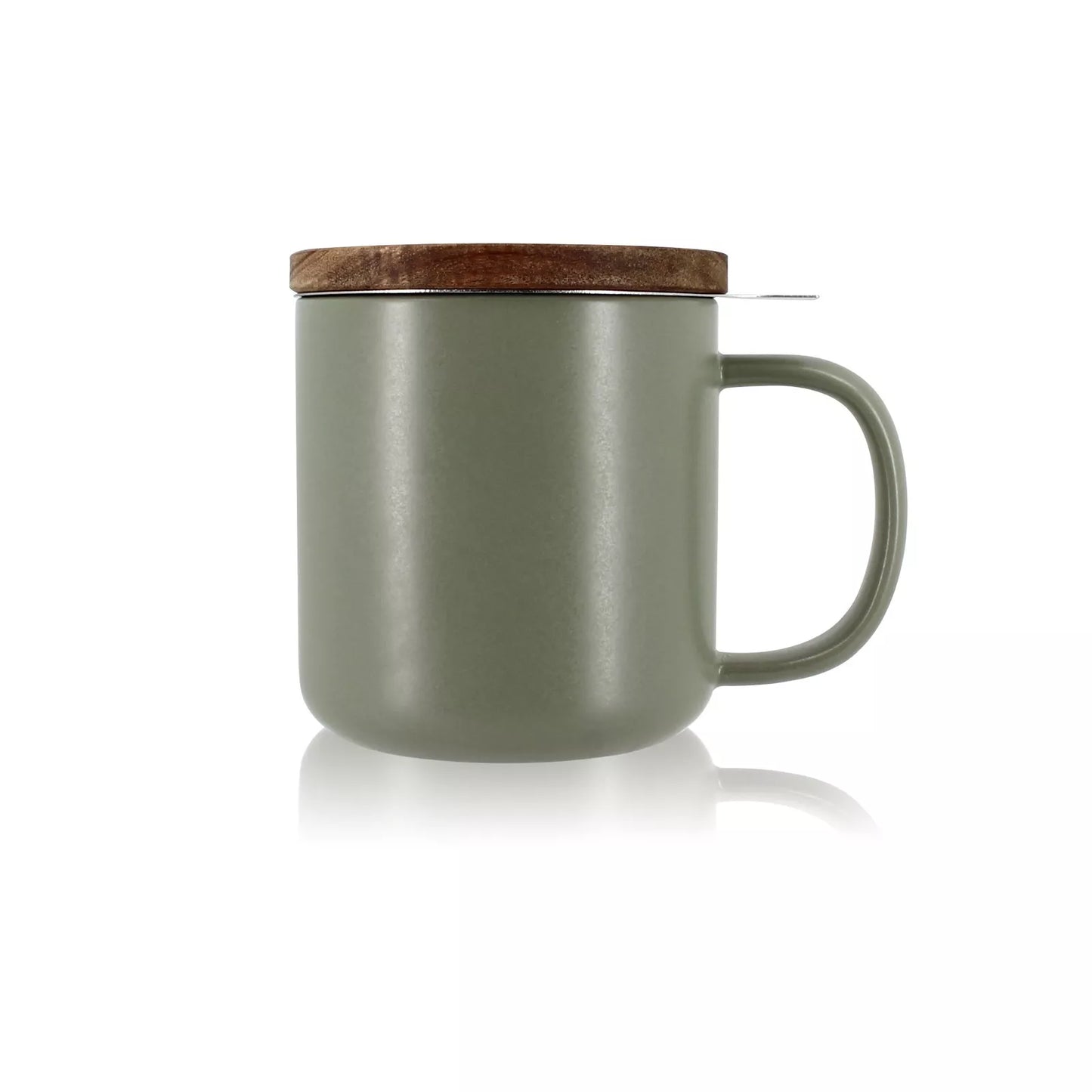 Tisanière Juliet en Grès avec Couvercle en Bois d'Acacia (475 ml ou 300 ml)