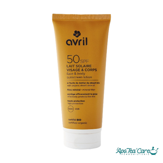 Lait solaire SPF50 Avril Cosmétiques Bio