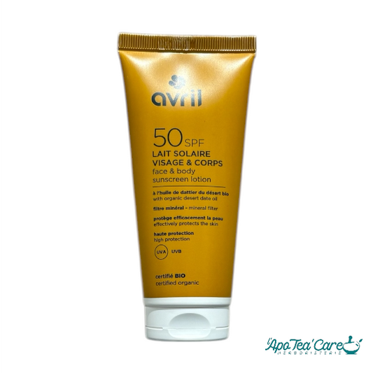 Lait solaire SPF50 Avril Cosmétiques Bio