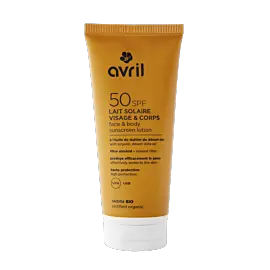 Lait solaire SPF50 Avril Cosmétiques Bio