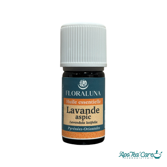 Huile Essentielle Lavande Aspic Bio 5ml – Piqûres & Respiration Floraluna - L'ApoTea'Care