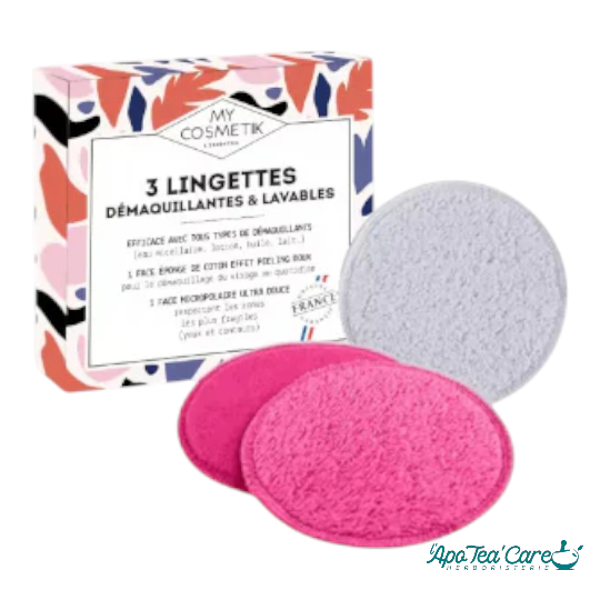 Lingettes démaquillantes réutilisables - Ecologique et économique - L'ApoTea'Care vos solutions naturelles dans votre herboristerie 