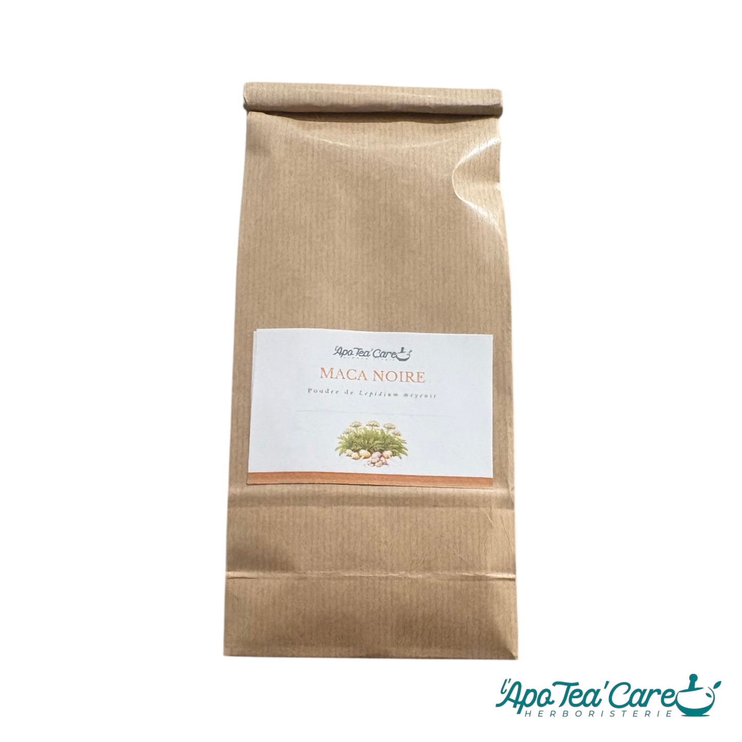 Poudre de maca noire biologique en vrac - énergie, libido et vitalité - L'ApoTea'Care herboristerie