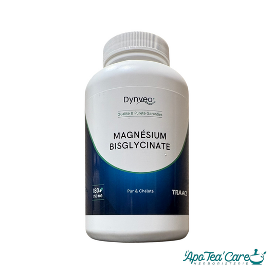 Magnesium bisglynicate 180 gelules - Stress & fatigue nerveuse - Dynveo - L'ApoTea'Care