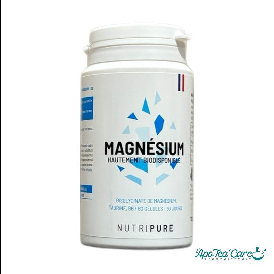 Magnésium Taurine B6 60 ou 180 Gélules - Fatigue, Stress & Muscles - Nutripure