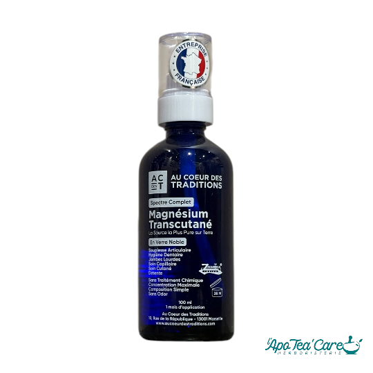 Magnésium Transcutané 100ml Absorption Optimale par la Peau