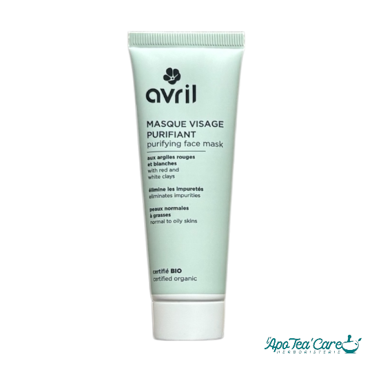 Masque Visage Purifiant Bio resserre les pores et élimine les impuretés - L'ApoTea'Care Herboristerie 