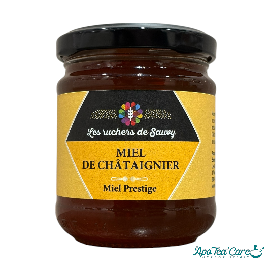 Miel de chataignier local du 66 - produit catalan - épicerie fine - miel prestige - L'ApoTea'care