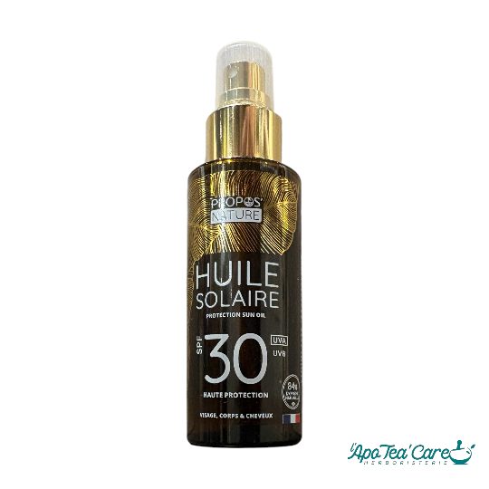 Monoï de Tahiti AOC 100ml – huile solaire et capillaire naturelle L'ApoTea'Care