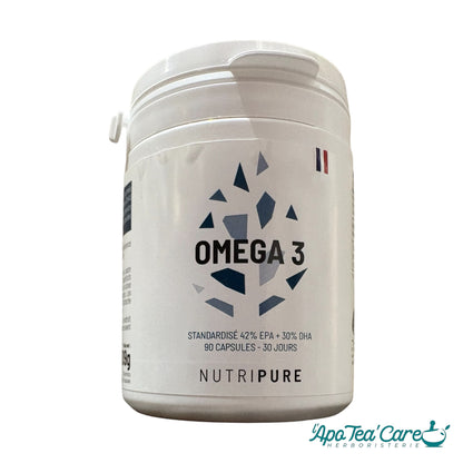 Omega 3 Nutripure 90 capsules - Cœur, Cerveau & Vision | L'ApoTea'Care