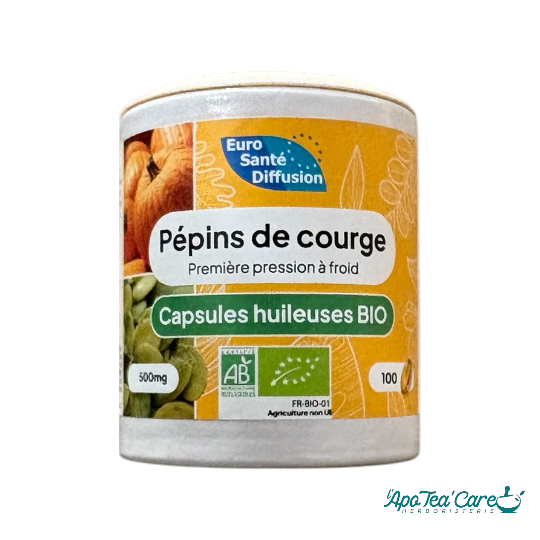 Capsules huileuses de pépins de courge – Complément naturel santé urinaire et prostate – PHYTOFRANCE - L'ApoTea'Care