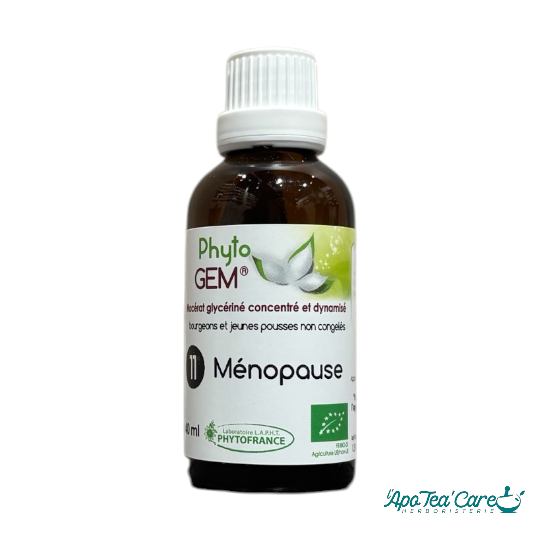 Ménopause Phyto'gem Bio 40ml PhytoFrance – complexe gemmothérapie airelle framboisier aulne bien-être féminin