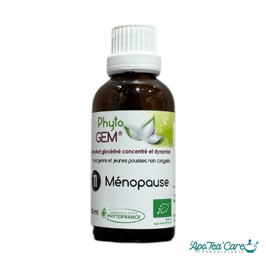 Ménopause Phyto'gem Bio 40ml PhytoFrance – complexe gemmothérapie airelle framboisier aulne bien-être féminin