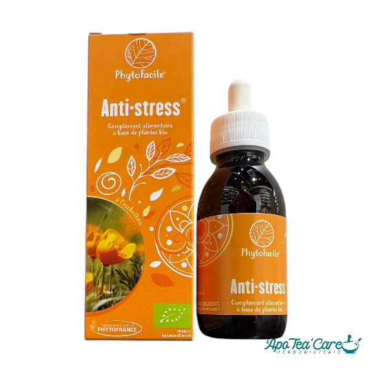 Phyto Facile Anti-Stress Bio 125ml – Complexe Phyto & Gemmo Relaxation & Sommeil