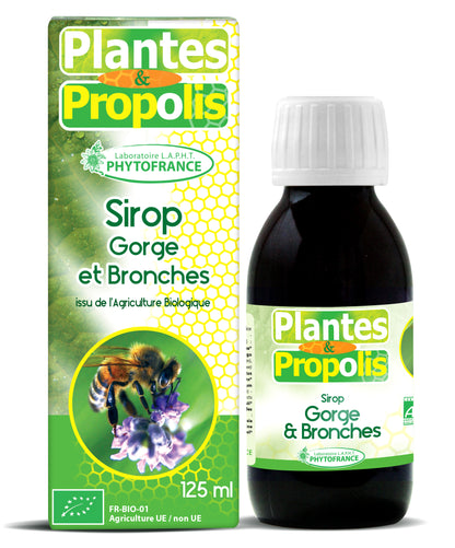Sirop Gorge et Bronches Plantes & Propolis BIO 125ml