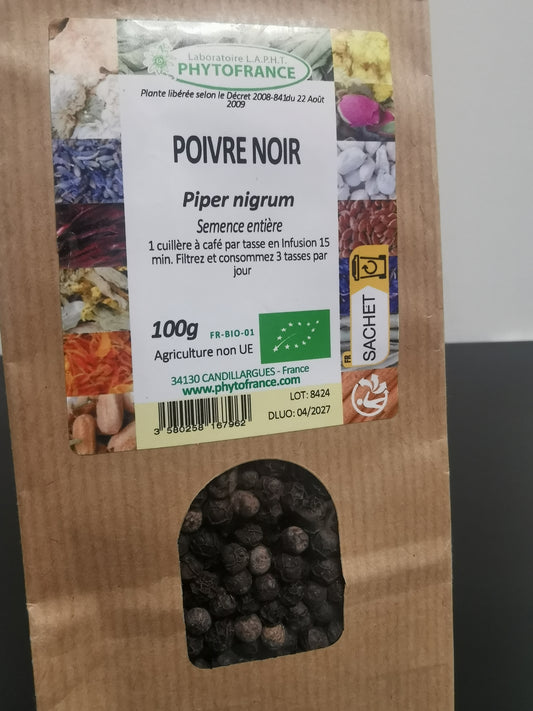 Poivre Noir Semence Entière Bio