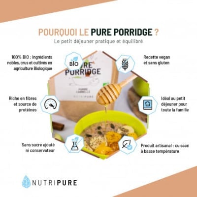 Pure Porridge Bio - Format : 350G