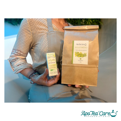Tisane Belle méno et complexe de gemmothérapie pour soutenir la ménopause - Programme complet- L'ApoTea'Care