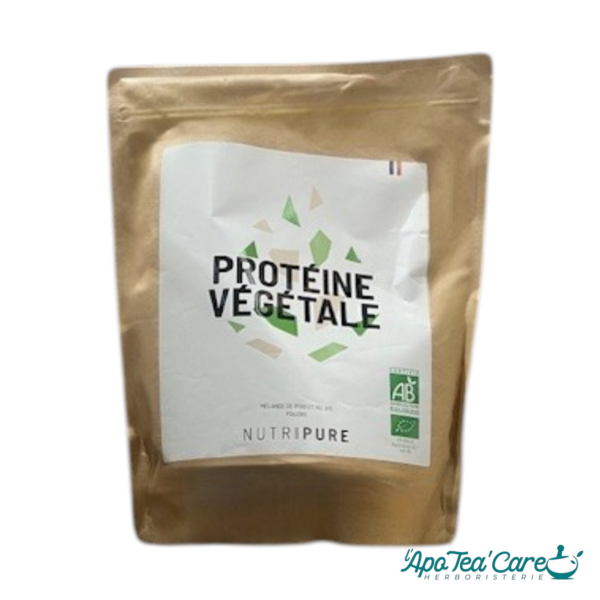 Protéine Végétale Bio Pois et Riz 750g Nutripure – 80% protéines | L'ApoTea'Care