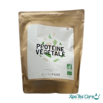 Protéine Végétale Bio Pois et Riz 750g Nutripure – 80% protéines | L'ApoTea'Care