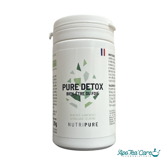 Pure Detox 42 Gélules – Cure 21 Jours Soutien Hépatique & Détoxification | Nutripure