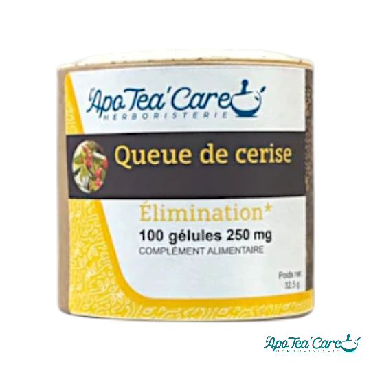 Queue de cerise - Pédoncule Fructifère Rouge 100 gélules Drainage et Élimination Naturelle