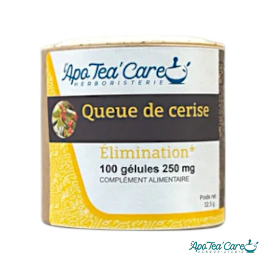 Queue de cerise - Pédoncule Fructifère Rouge 100 gélules Drainage et Élimination Naturelle