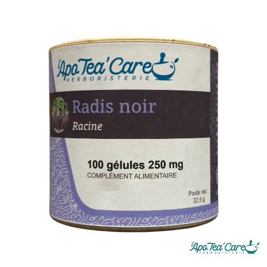 Radis noir Racine 100 gélules Détox Foie et Digestion
