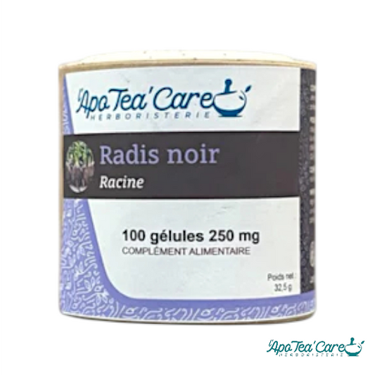 Radis noir Racine 100 gélules Détox Foie et Digestion