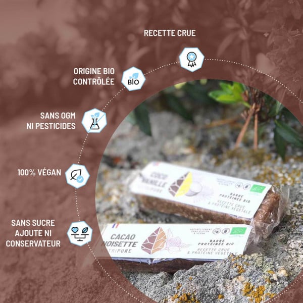 Raw Barre Bio Cacao Noisettes