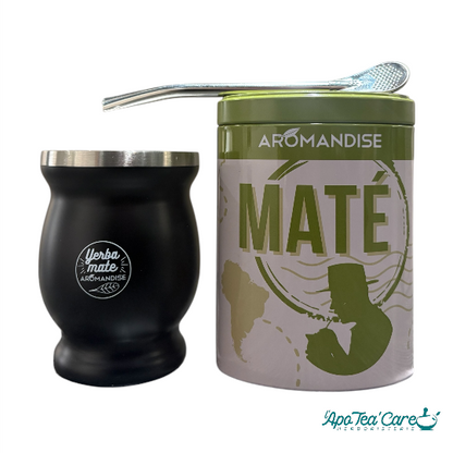 Coffret Mon Rituel Maté – Calebasse, Bombilla & Maté Vert Bio - Tout pour le plaisir du maté - L'ApoTea'care