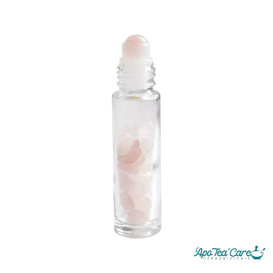 Roll-on pour Huiles Essentielles en Quartz Rose